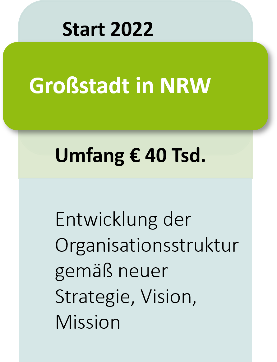 Projekt Großstadt NRW Organisationsentwicklung